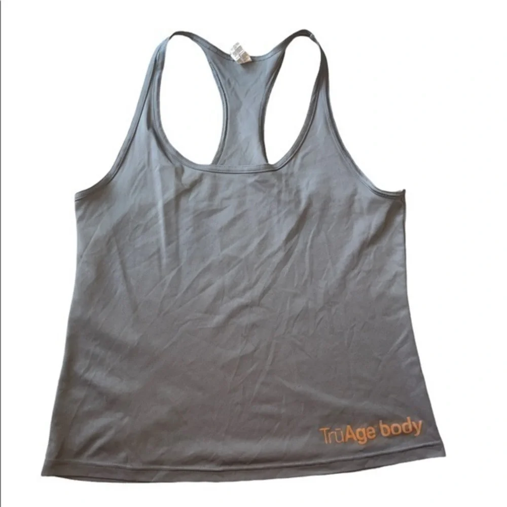 Alo Yoga Gray Racerback Athletic Tank Top Size M TruAge Body